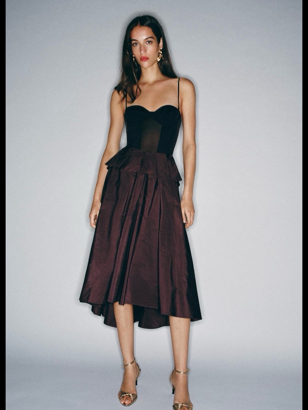 ZARA Voluminous Midi Skirt NWT ❗️